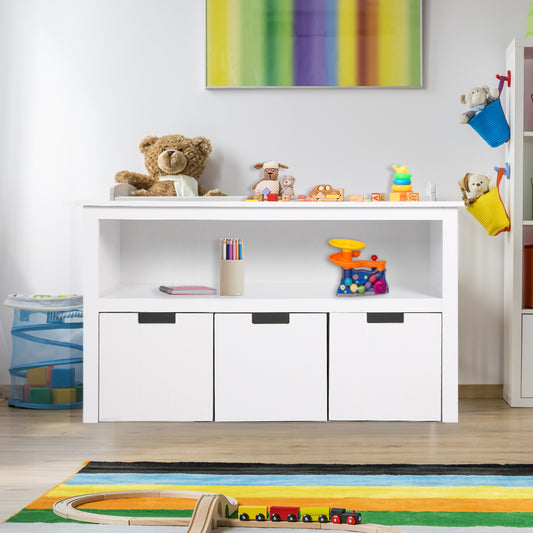 Kids Toy Storage Unit Organiser - White