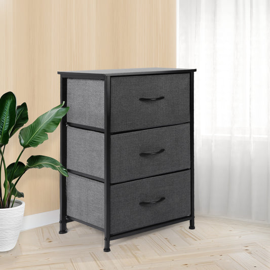 Levede Storage Cabinet Tower Chest Dark Grey