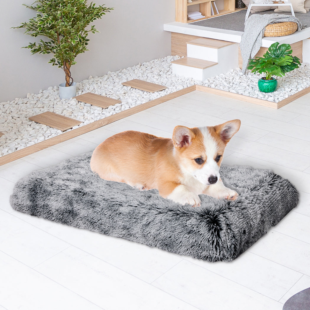 SMALL Dog Beds Mat Pet Calming Memory - Charcoal