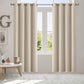 Set of 2 132x213cm Blockout Curtains Panels 3 Layers - Beige