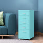 Levede 5 Drawer Office Cabinet Drawers Turquoise