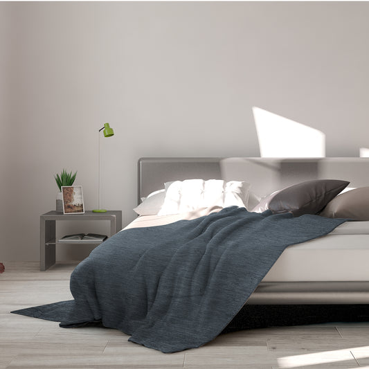 Whelan Throw Soft Blanket 210x210cm Cooling Summer - Grey