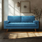 Maylee 3 Seater Fabric Sofa Armchair Couch 191cm Wide - Blue