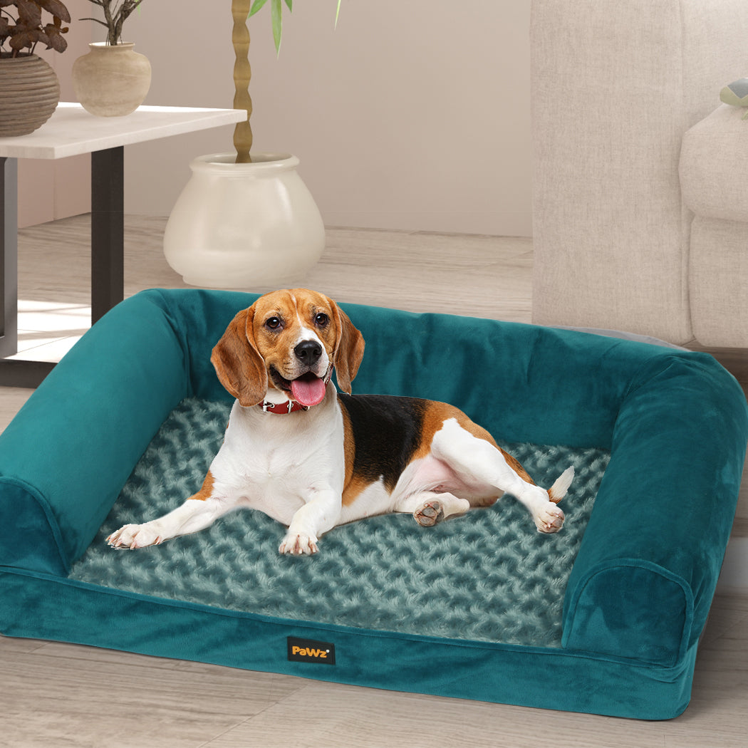 MEDIUM Dog Beds Pet Sofa Bedding Soft - Blue