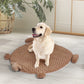 MEDIUM Dog Beds Pet Calming Squeaky - Tan