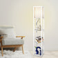 Floor Lamp Storage Shelf LED Wood Standing Reading Corner Light White