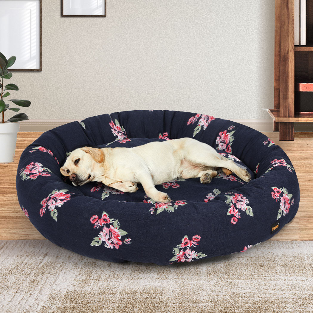 XXXLarge Dog Beds Calming Pet Washable - Navy