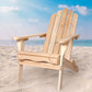 Adirondack Levede Chair Outdoor Furniture Natural