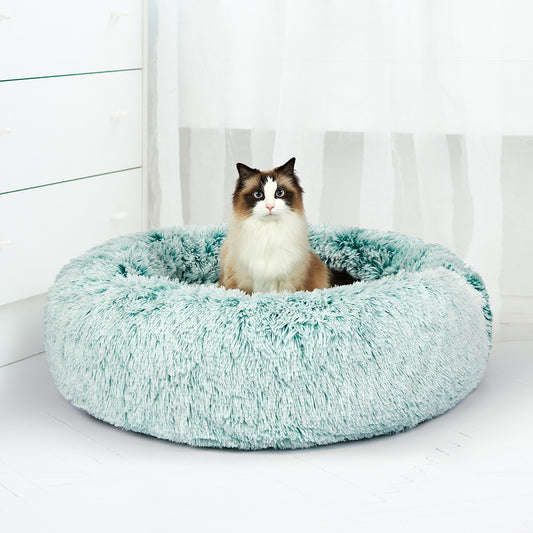 Foxhound Dog Beds Calming Soft Warm Kennel Cave (Cover Only) - Teal MEDIUM