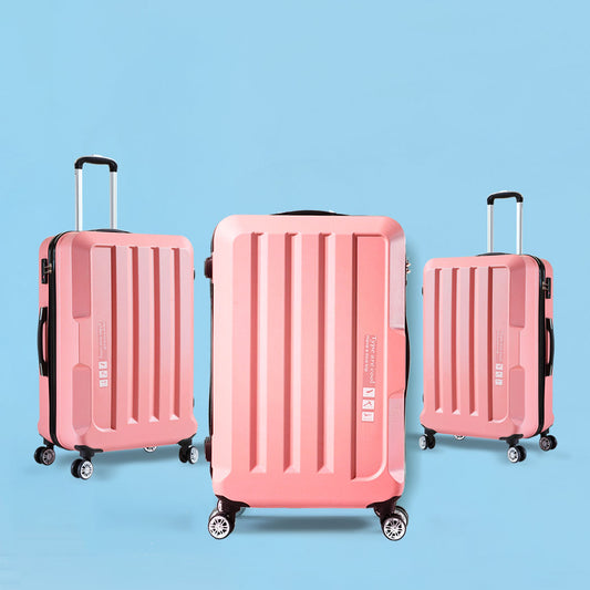 Set of 3 20" 24" 28" Luggage Sets - Rose Gold