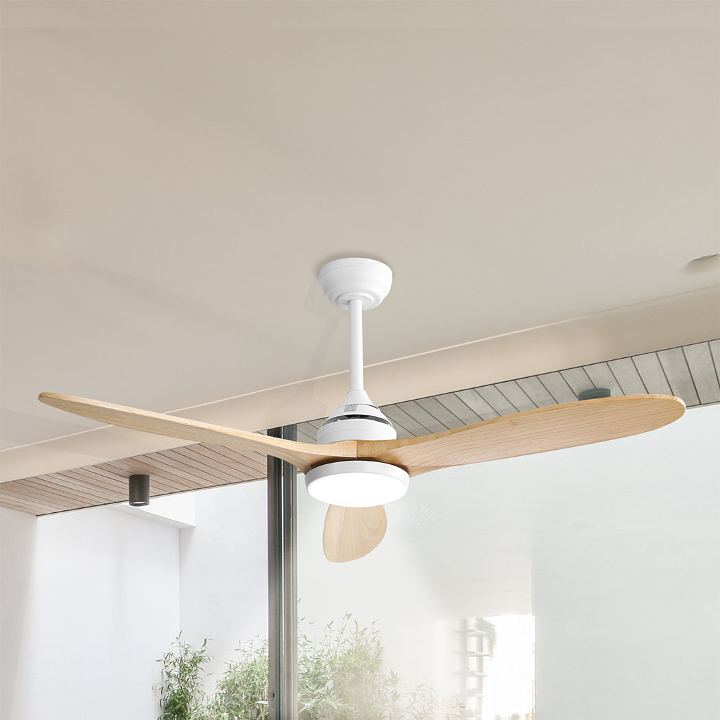 52'' Ceiling Fan LED Light DC - Natural