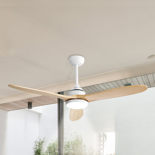 52'' Ceiling Fan LED Light DC - Natural