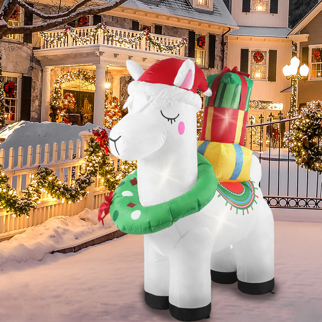 Llama Christmas Inflatable Xmas Decorations - 1.5M