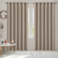 Set of 2 240x230cm Blockout Curtains Panels 3 Layers - Beige