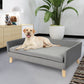 LARGE Dog Beds Pet Sofa Warm Soft Lounge - Grey