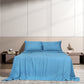 DOUBLE 4-Piece 100% Bamboo Bed Sheet Set - Blue