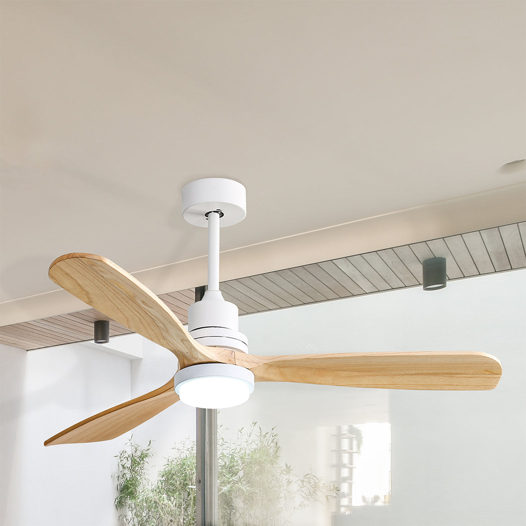 Ceiling Fan 52'' DC Motor Wood - Natural