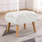 Accent Ottoman Chair Footstool - Cream