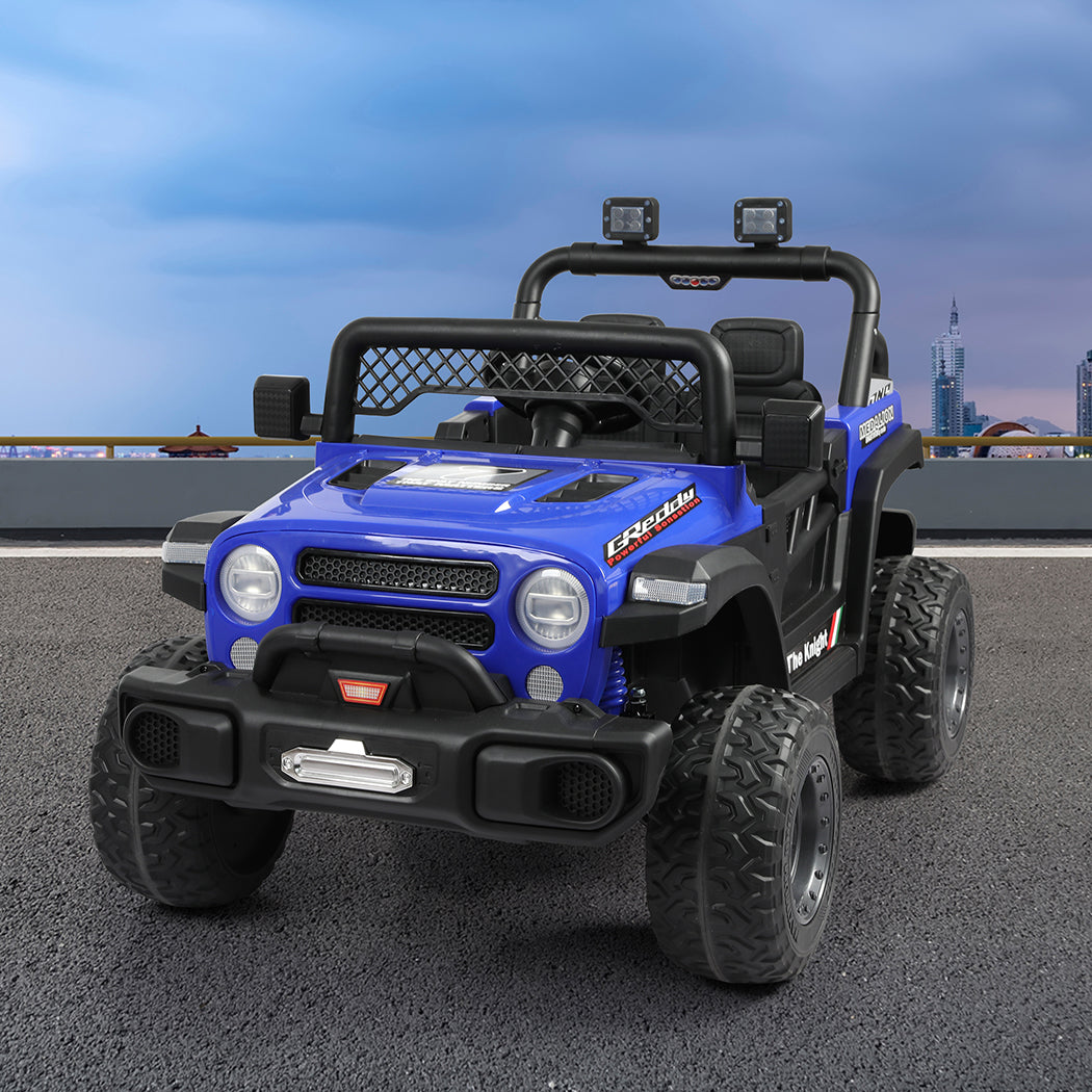 Kids Ride On Car Electric Jeep - Blue