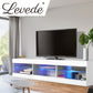 Leif 150cm TV Cabinet Led Entertainment Unit Storage Stand Cabinets Modern - White