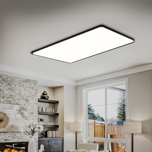 Ultra-Thin 5cm Led Ceiling Down Light Surface Mount Living Room Black 45W