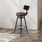 Chalcis Wooden Bar Stool - Black