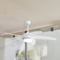 Ceiling Fan 52'' DC Motor Wood - White