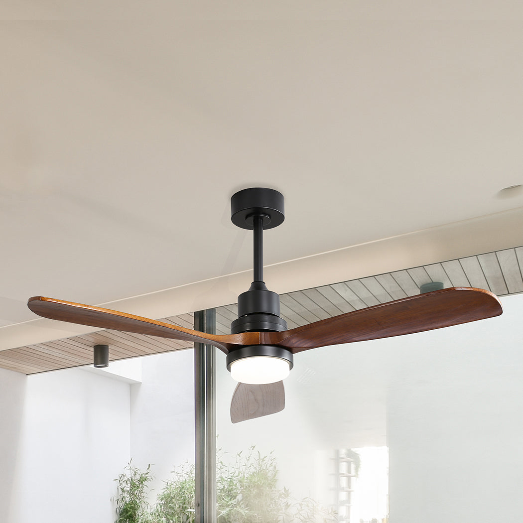 52'' Wood Ceiling Fan DC Motor - Walnut