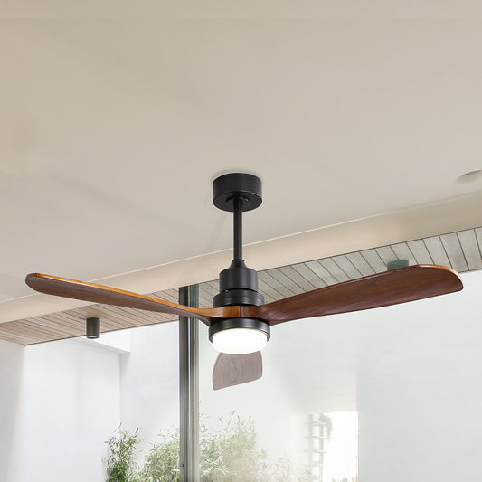 52'' Wood Ceiling Fan DC Motor - Walnut