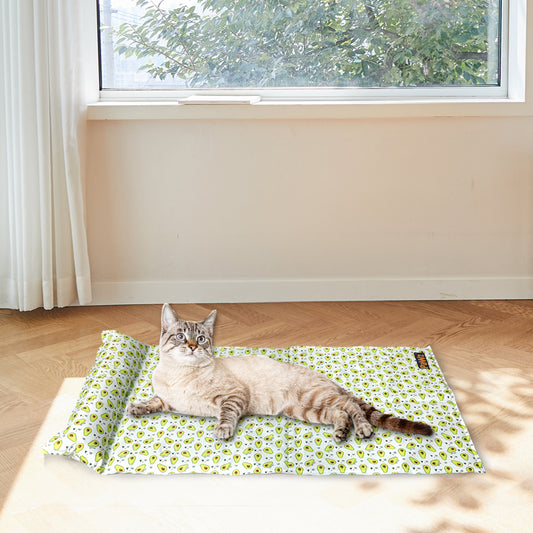 SMALL Cat Beds Pet Cooling Mat Gel Non-Toxic - Yellow