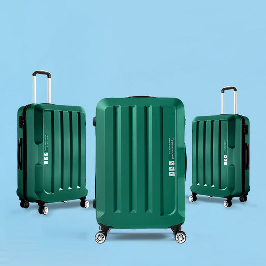 Set of 3 20" 24" 28" Luggage Sets - Green