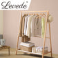 Clothes Stand Garment Drying Rack Hanger Organiser Wooden Rail Portable