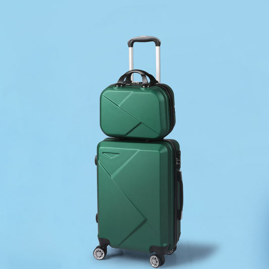 Set of 2 20"Travel Luggage Set - Green