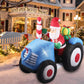 Santa Tractor Christmas Inflatable Xmas Decorations - 1.4M