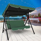 Lorel Swing Chair Garden Canopy Cushion Bench - Green