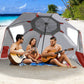 2.33m Nanakuli Outdoor Umbrella Beach Sun Shade Garden Shelter - Red