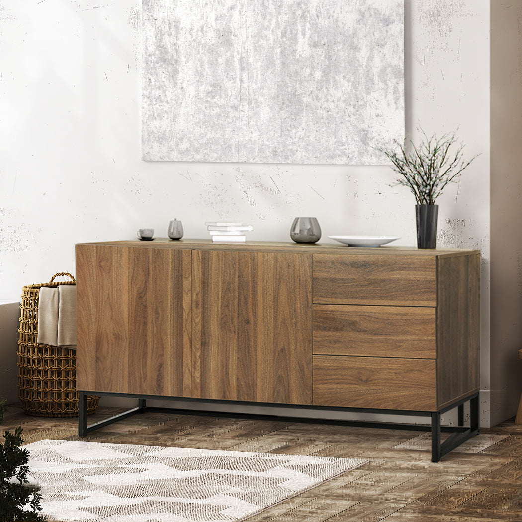 Buffet Sideboard Storage Cabinet - Walnut