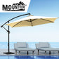 Mountview 3M Outdoor Umbrella Cantilever Grey