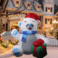 Polar Bear Christmas Inflatable Xmas Decorations - 1.2M