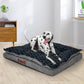 LARGE Dog Beds Calming Pet Removable - Grey