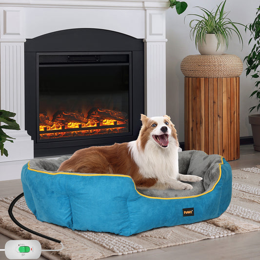 XLarge Dog Beds Electric Pet  Heated - Grey