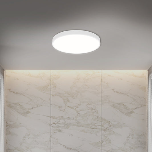 3-Colour Ultra-Thin 5cm Led Ceiling Light Modern Surface Mount 108W - White
