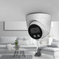 Set of 8 Wireless Security Camera System Set with Monitor Round - White