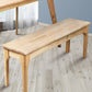 Danna Dining Chairs Bench Seat Side Kitchen Wood Contemporary Furniture - Oak