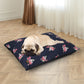 MEDIUM Dog Beds Calming Pet Washable - Navy