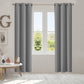 Set of 2 132x213cm Blockout Curtains Panels 3 Layers - Grey