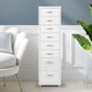 Levede Office Cabinet 8 Drawer Drawers White