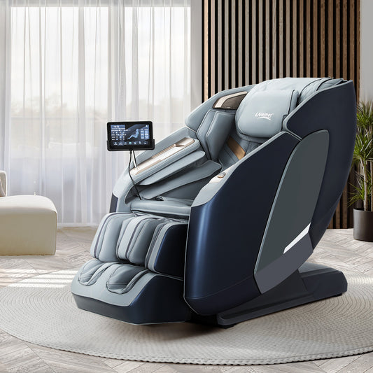 Hector 4D Massage Chair Electric Recliner Double Core Mechanism Massager - Grey