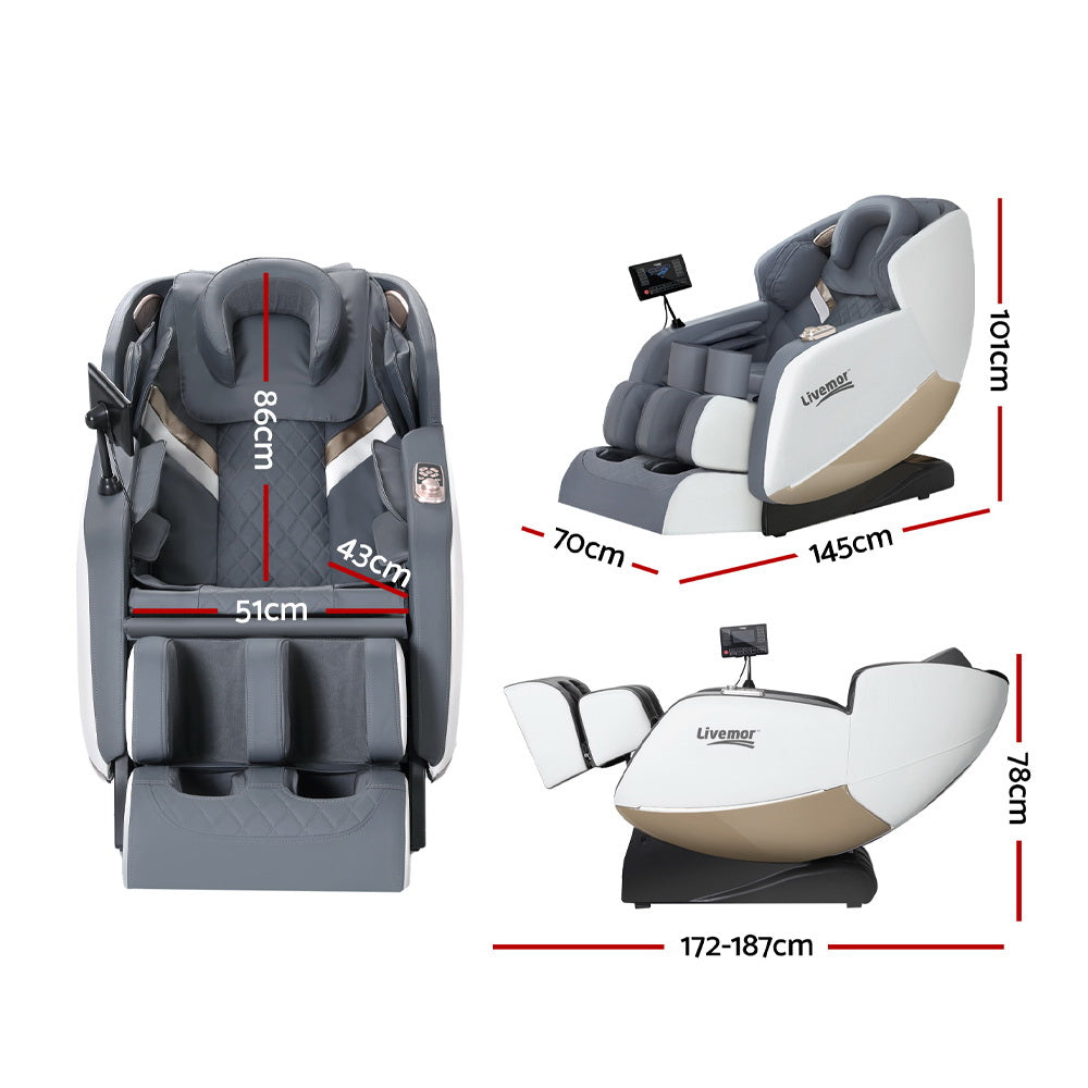 Cetus Massage Chair Electric Recliner Home Massager - Grey