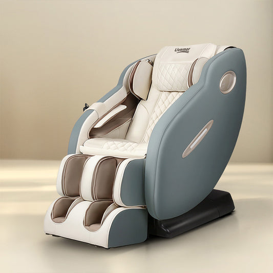 Ajax Massage Chair Electric Recliner Shiatsu Zero Gravity Head Massager - Grey